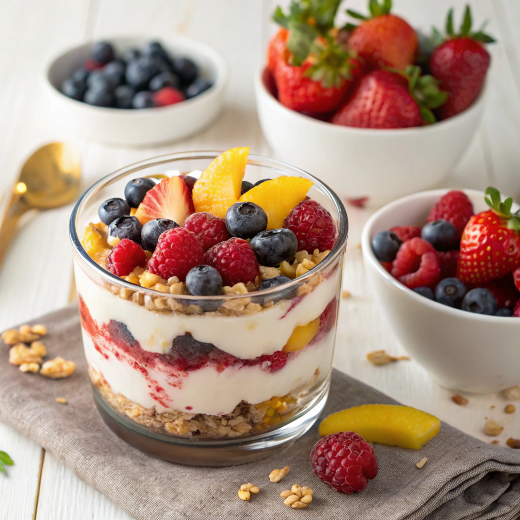 1. Fruit and Yogurt Parfaits