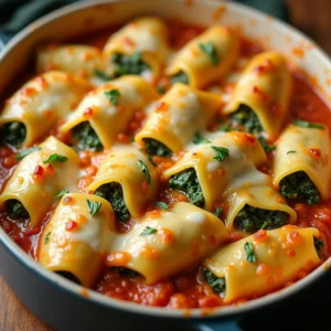 Ultimate Spinach and Cheese Stuffed Pasta Bake