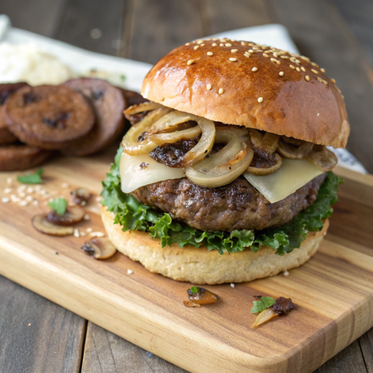 How to Make the Ultimate Mushroom Swiss Burger