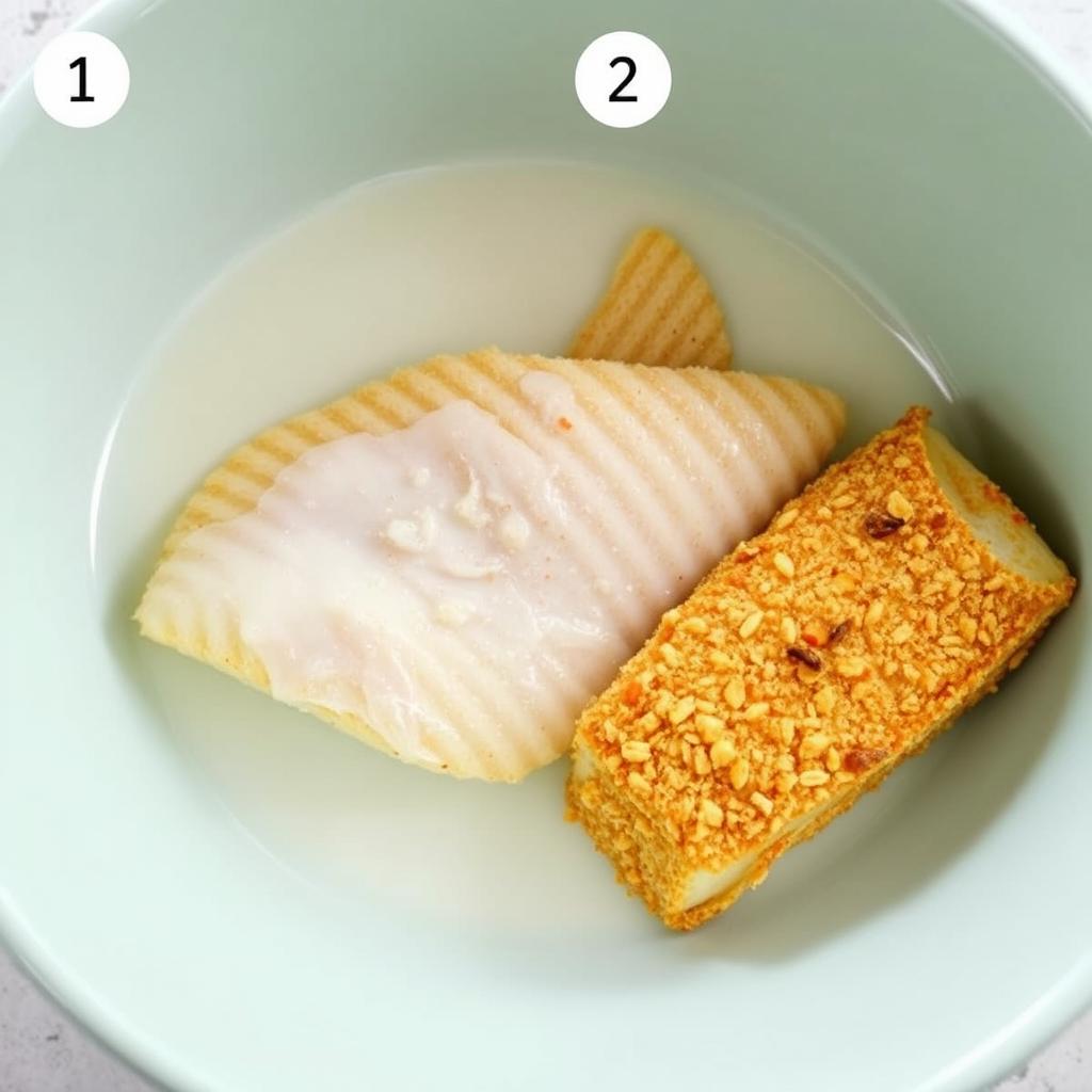 Step 1: Prepare the Catfish

Start by soaking the catfish fillets in a shallow bowl with buttermilk for at least 30 minutes. The buttermilk tenderizes the fish and helps the coating stick better. If you're in a rush, you can skip this step, but the results will be even better if you let the fish marinate.

Step 2: Make the Coating

In a separate shallow bowl, mix together the cornmeal, flour, garlic powder, onion powder, cayenne pepper (if you're using it), paprika, salt, and black pepper. This seasoned mixture will give the fish its signature crispy, flavorful coating.

Step 3: Coat the Catfish

After the fish has marinated, remove the fillets from the buttermilk and dip them into the cornmeal mixture, making sure each side is fully coated. You can press lightly to ensure the coating sticks, but don’t overdo it, or the coating might become too thick.