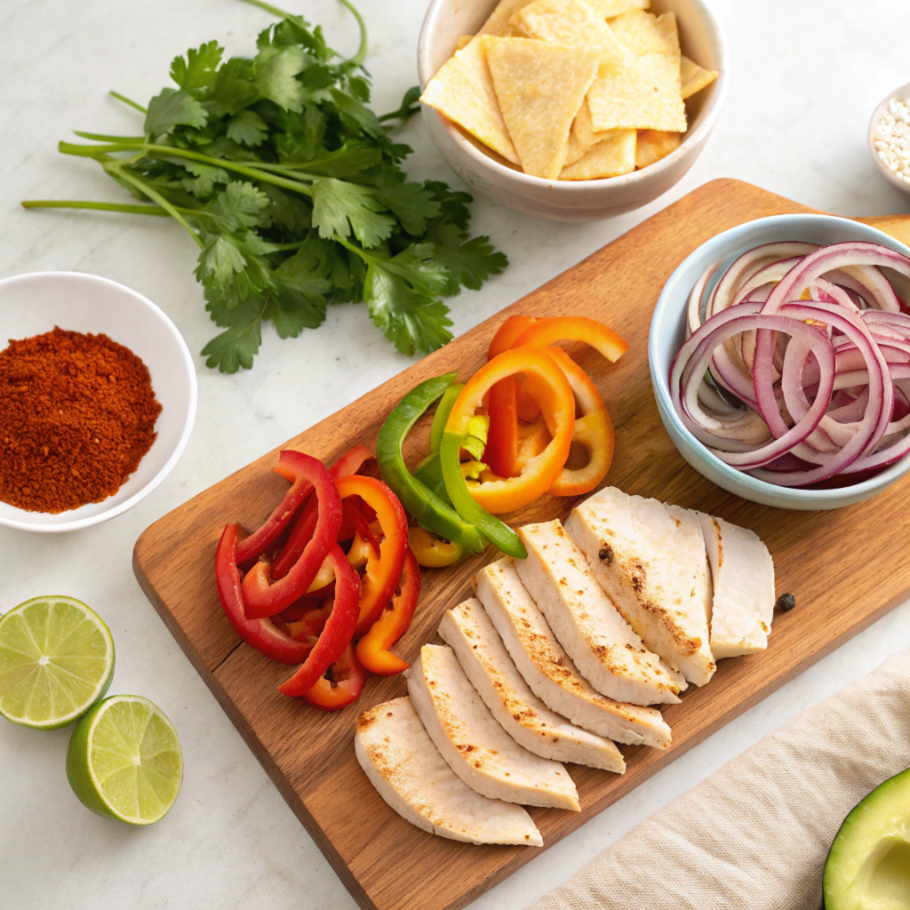 Ingredients for Chicken Fajitas