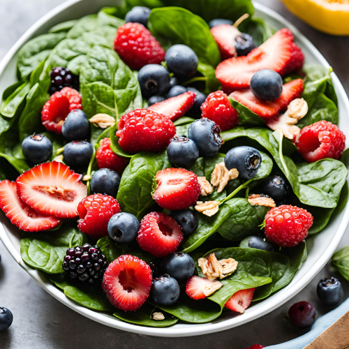 Summer Berry Spinach Salad