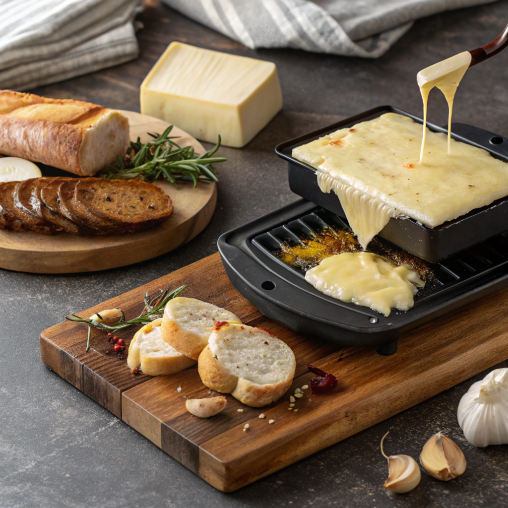 French-Inspired Raclette

Serve with baguette slices, brie cheese, and roasted garlic for a French flair.