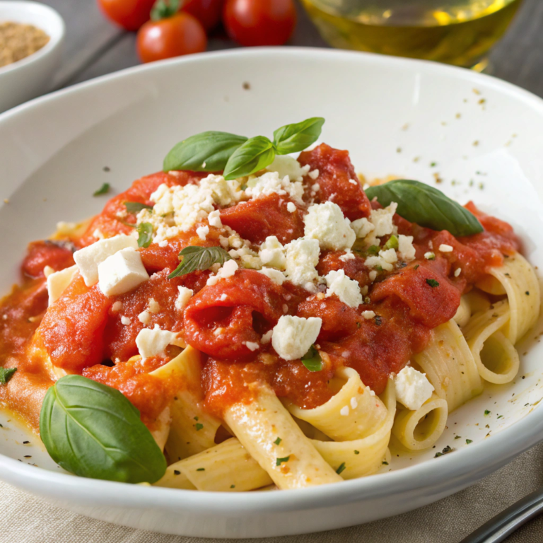 Creamy Tomato and Feta Pasta