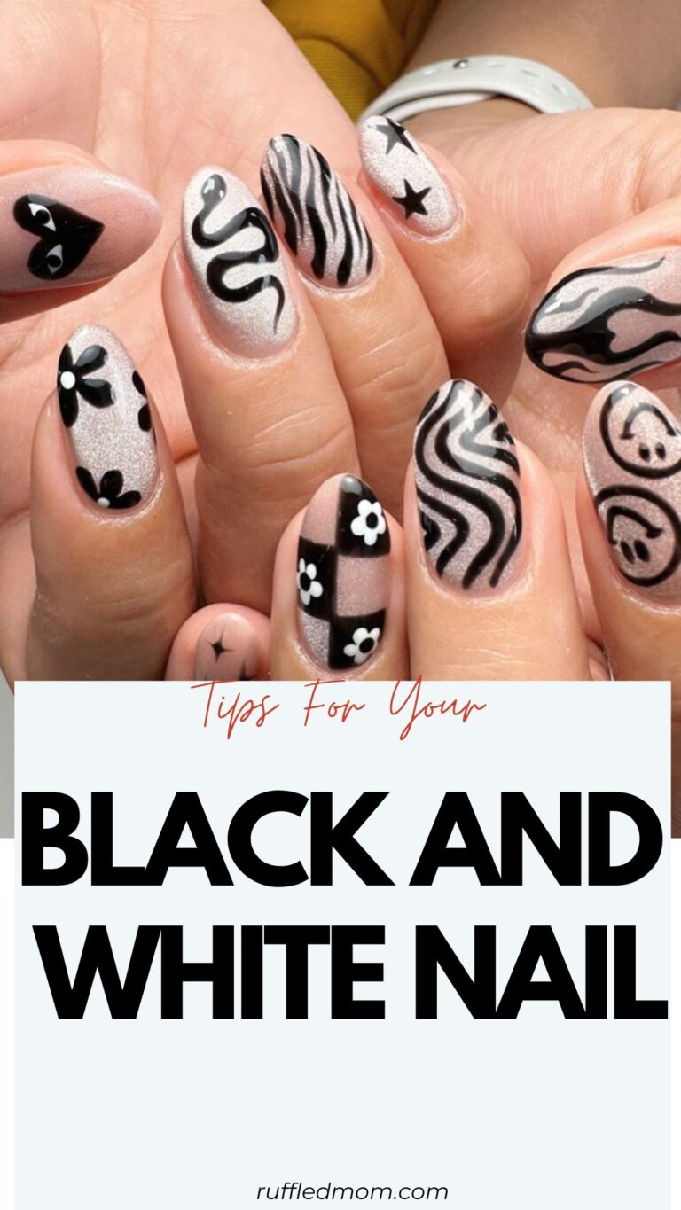 Black and White Nail