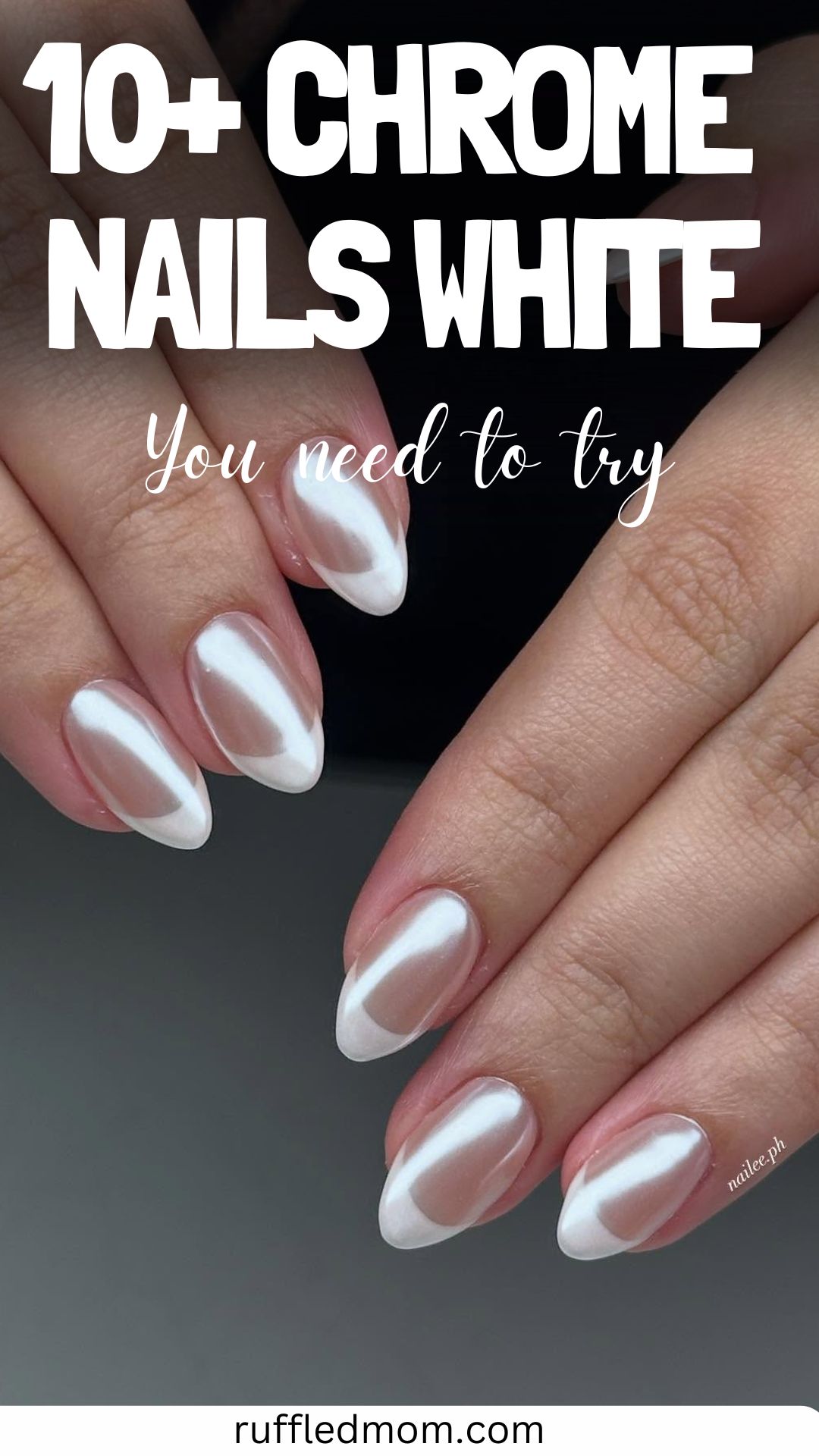 Chrome Nails White