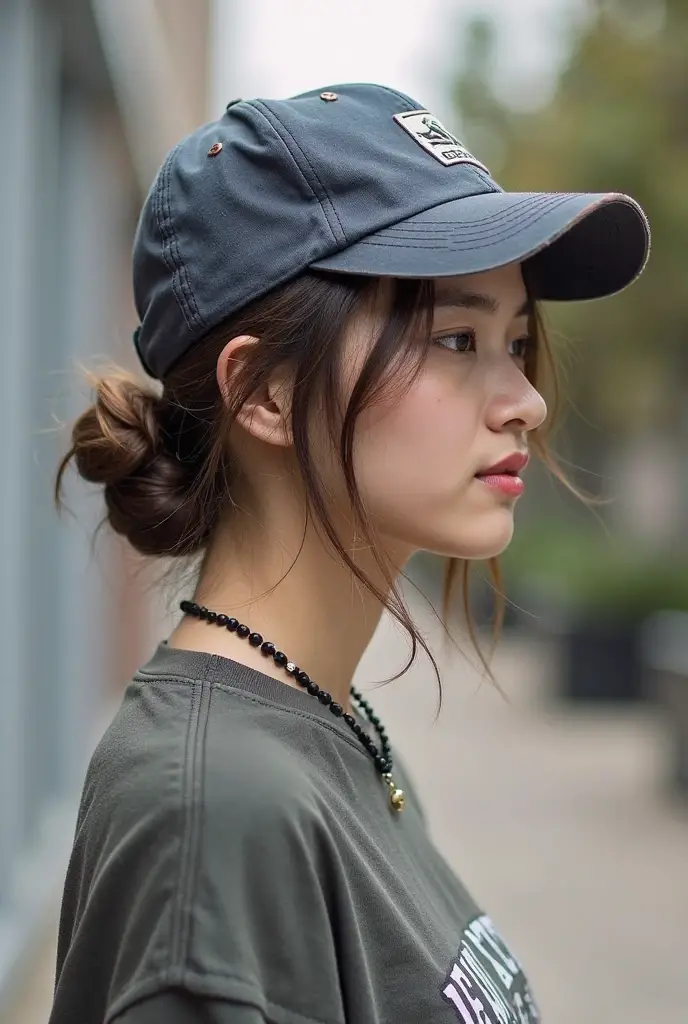 Ballcap Hairstyles Low Messy Bun