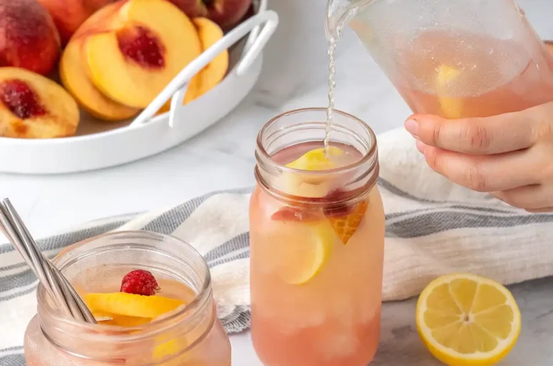 How to Make Peach Lemonade (Fresh, Fruity & Refreshing!)