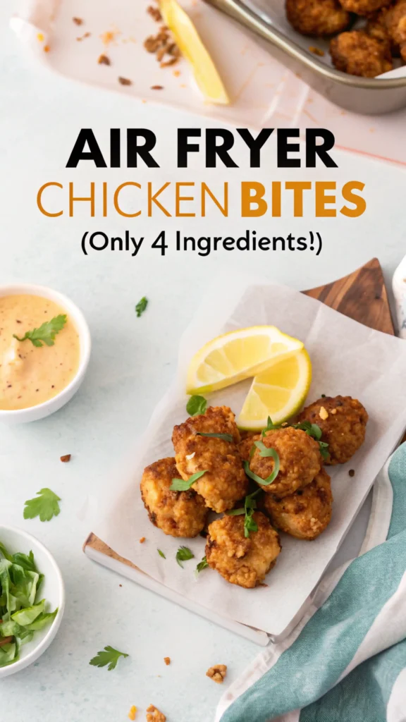 Air Fryer Chicken Bites (Only 4 Ingredients!)