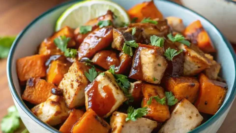 BBQ Chicken Sweet Potato Bowl