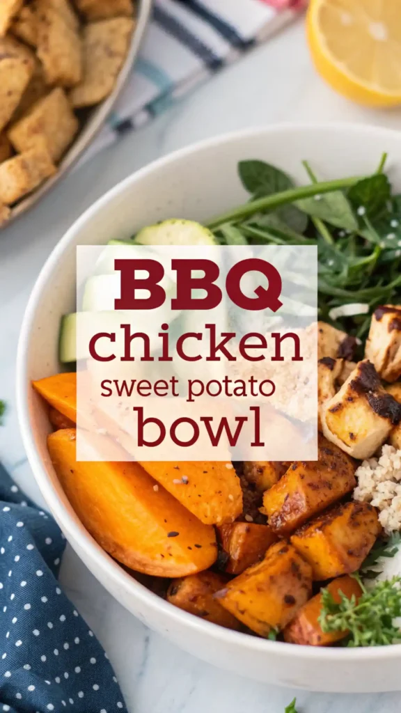 BBQ Chicken Sweet Potato Bowl: