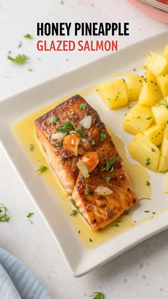 Honey Pineapple Glazed Salmon