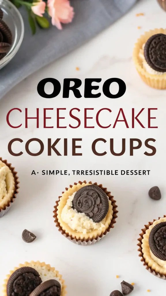 Oreo Cheesecake Cookie Cups