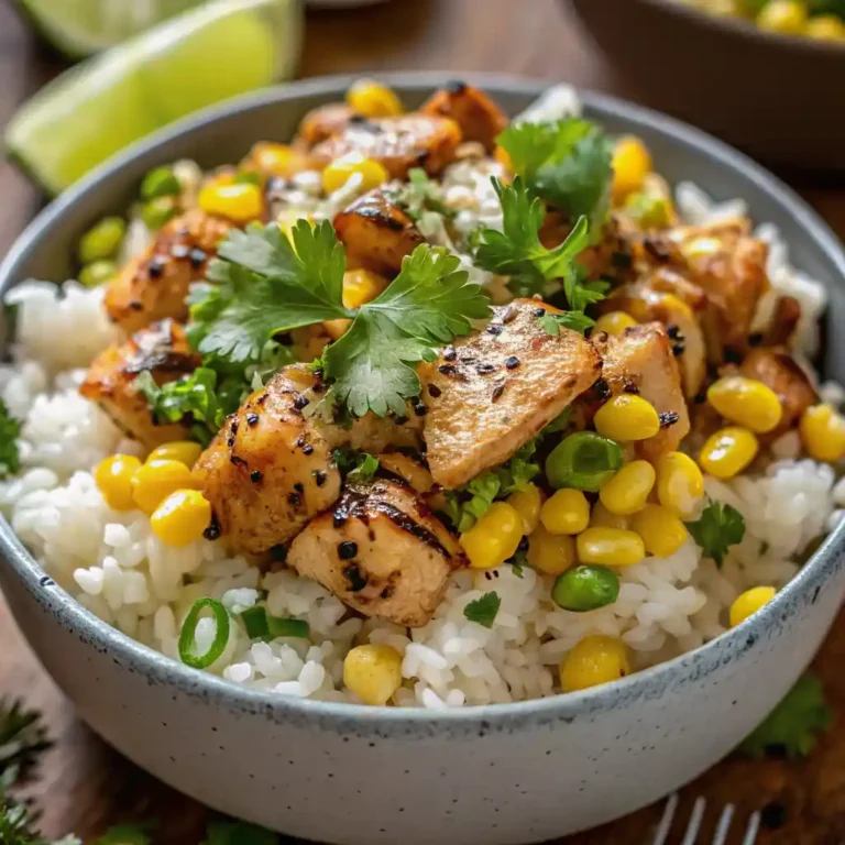 Corn Chicken Rice Bowl Recipe for Easy Dinners