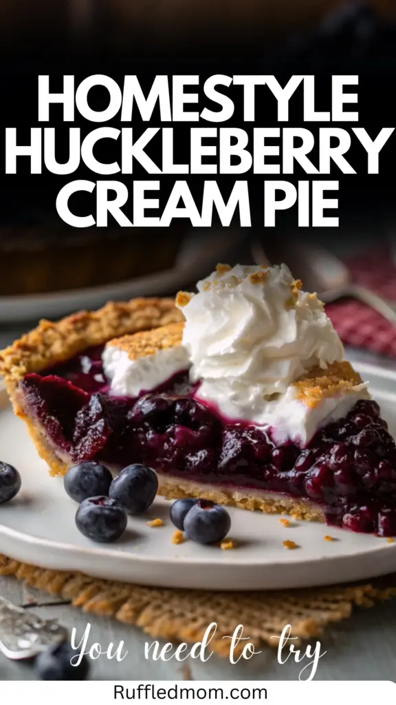 Huckleberry Cream Pie