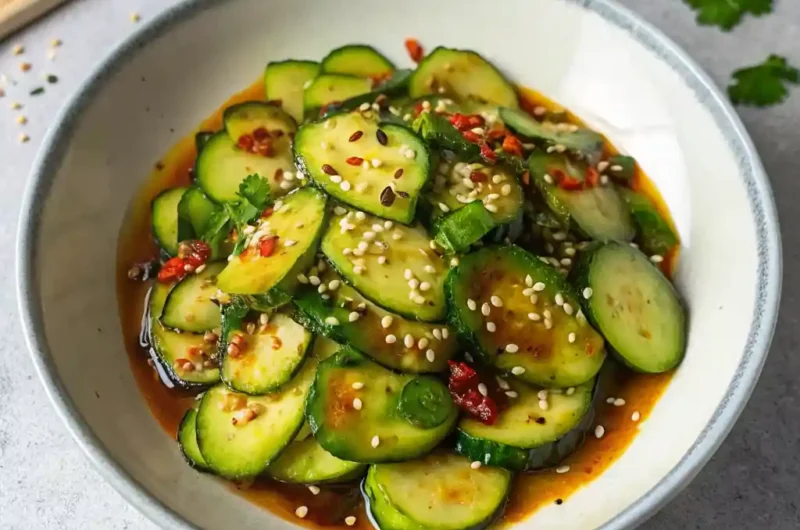 Slow Cucumber Salad with Asian Flavors