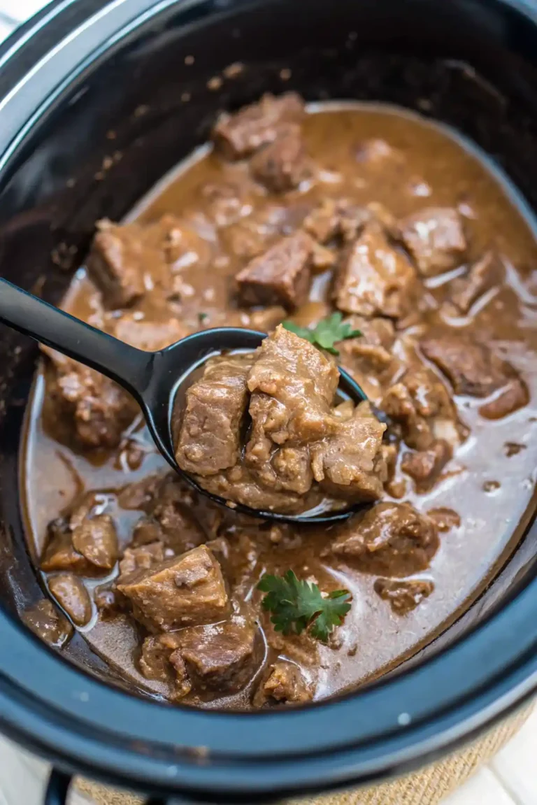 Slow Cooker Beef Tips with Gravy
